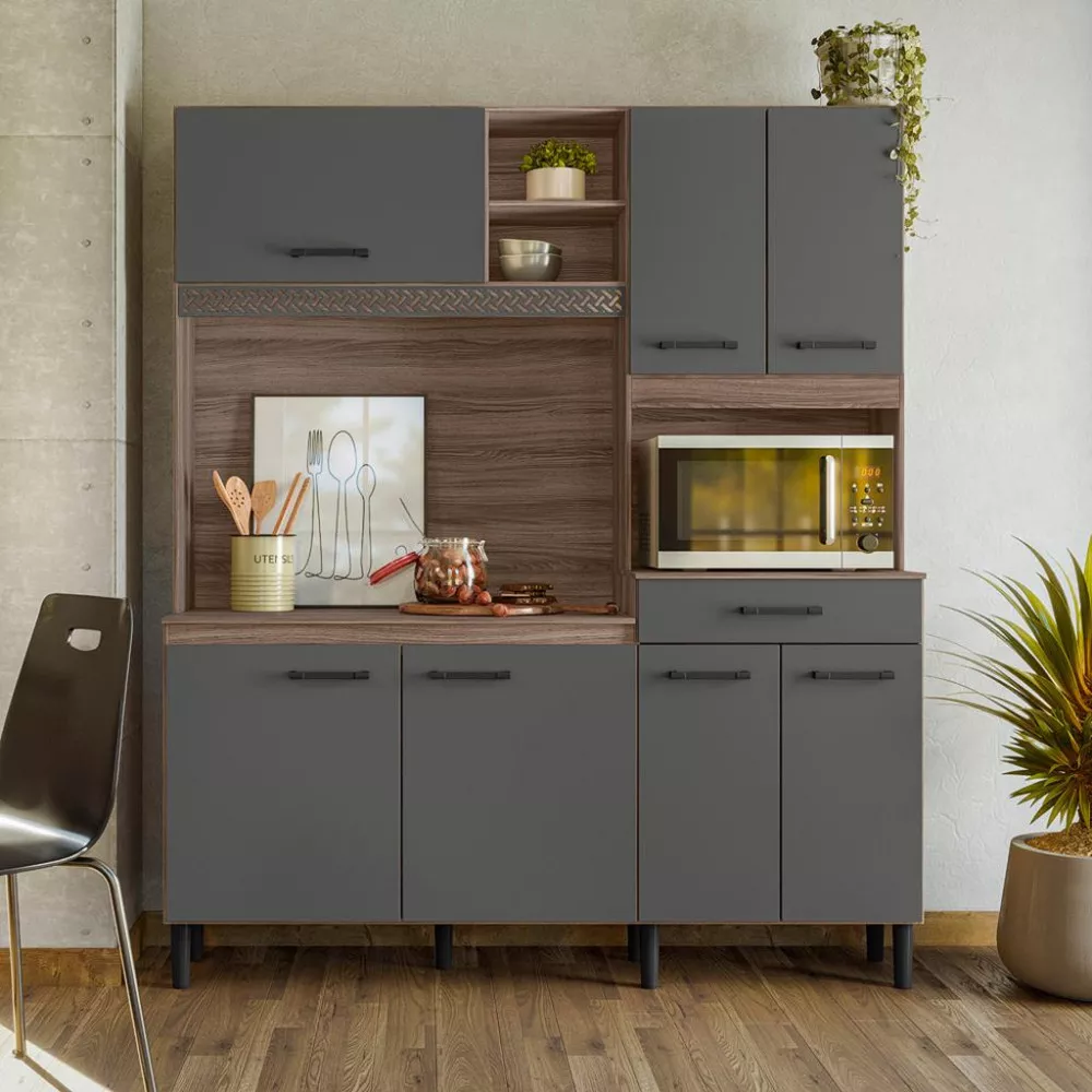 Cozinha Compacta 7 Portas 1 Gaveta Yara Nicioli