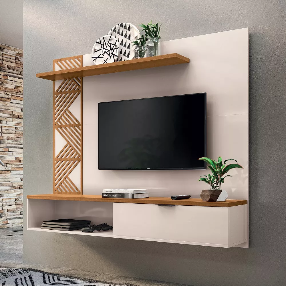 Image 0 of 5 of Painel para TV até 50 Polegadas 1 Porta Grid HB Móveis