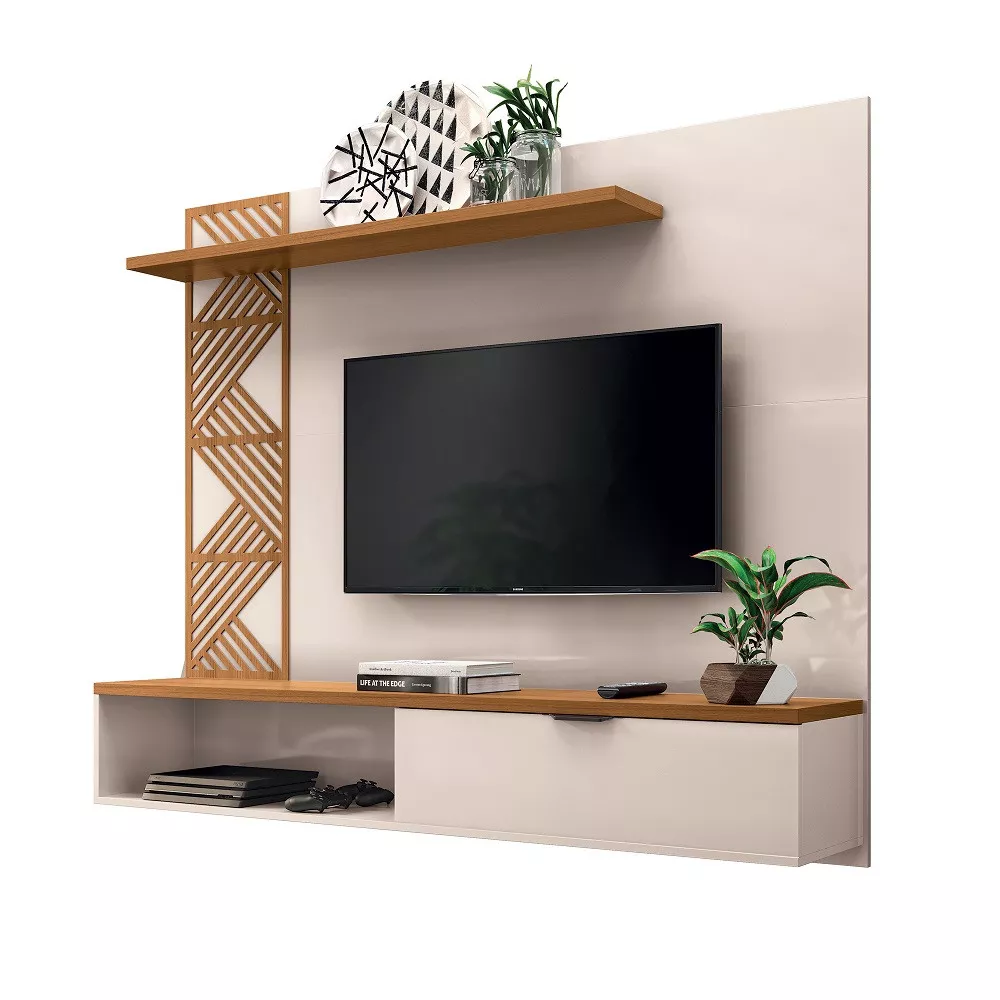 Image 1 of 5 of Painel para TV até 50 Polegadas 1 Porta Grid HB Móveis