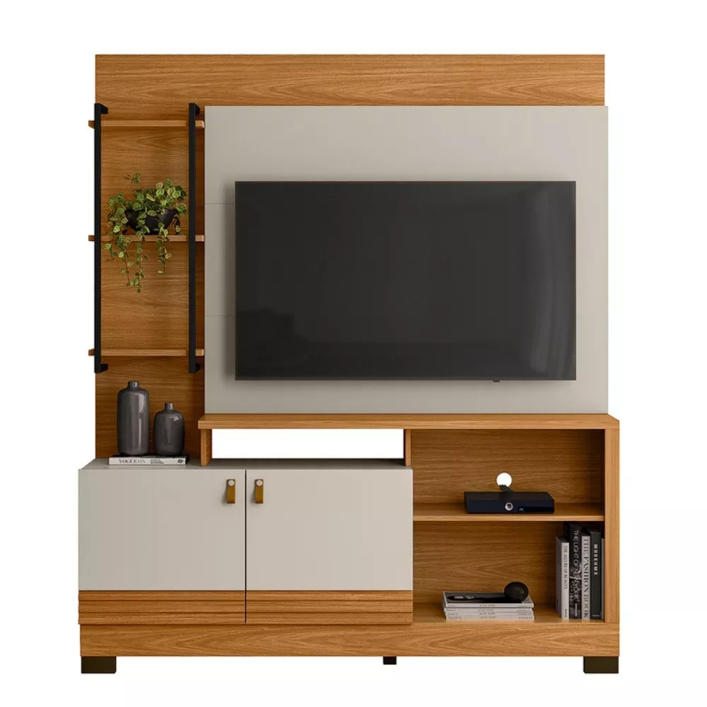 Estante Home para TV até 50 Polegadas 2 Portas Alagoas Linea Brasil