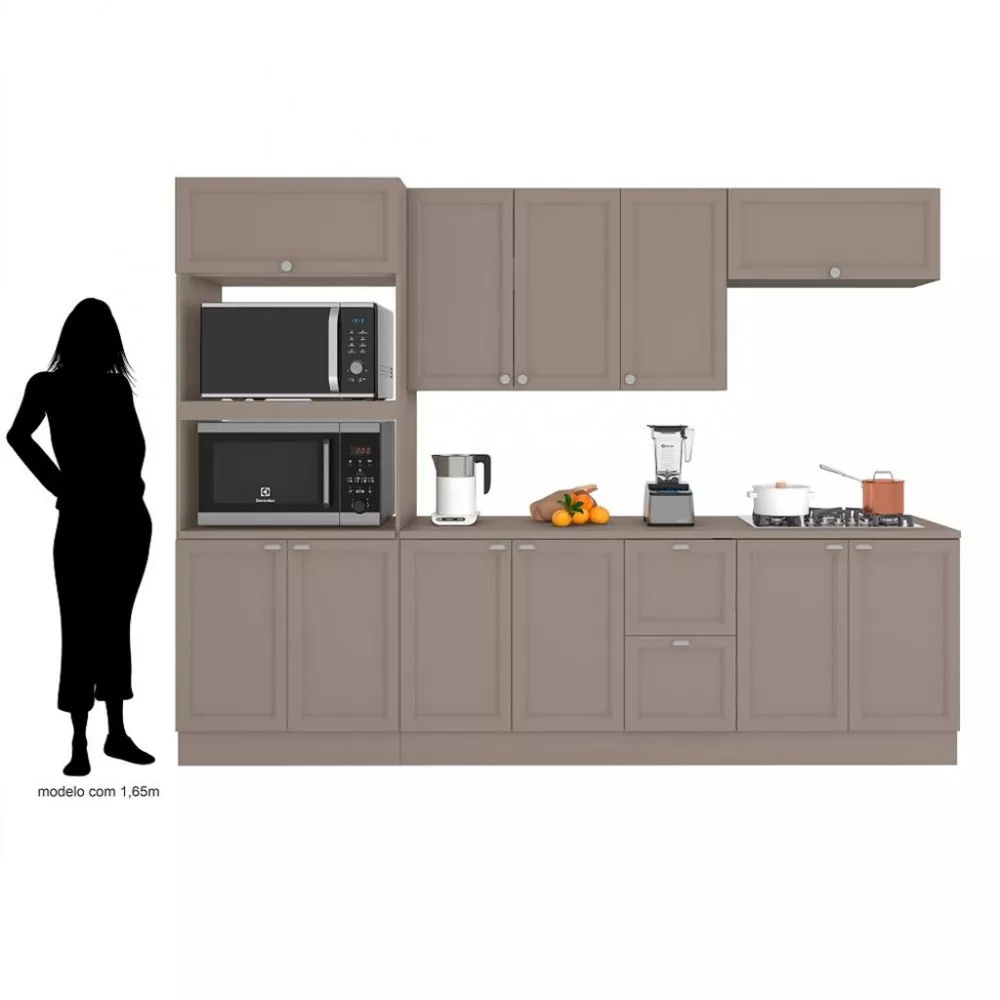 Image 3 of 5 of Cozinha Compacta 11 Portas 2 Gavetas Unna Poliman