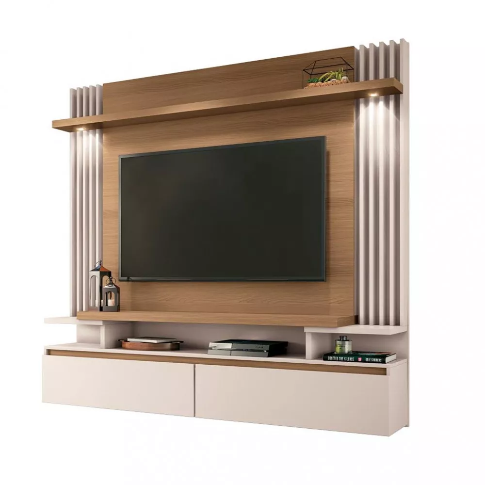 Painel para TV até 55 Polegadas 2 Portas Led Cosmo HB Móveis