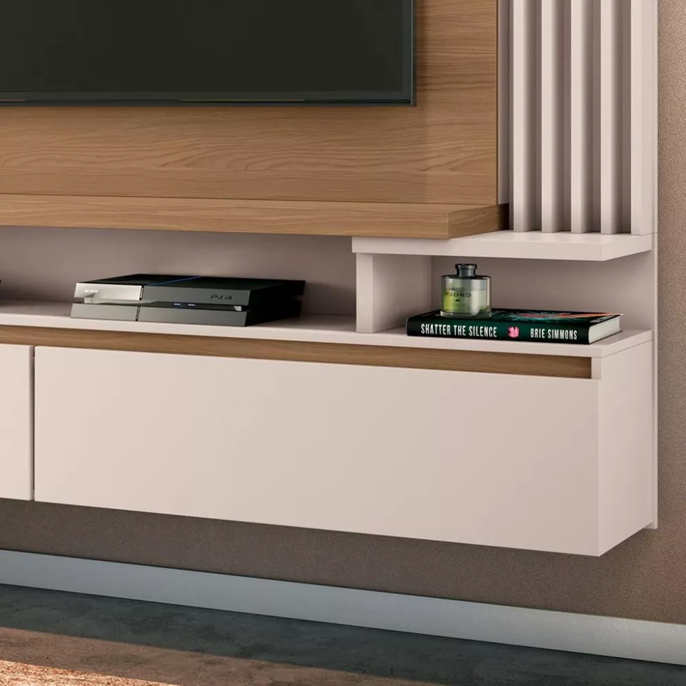 Painel para TV até 55 Polegadas 2 Portas Led Cosmo HB Móveis