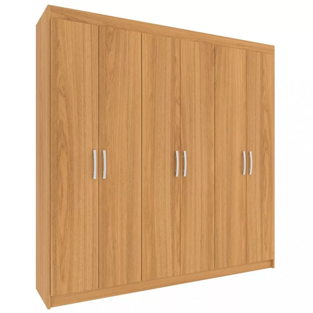Guarda Roupa Casal 6 Portas 2 Gavetas Montreal Evidencia