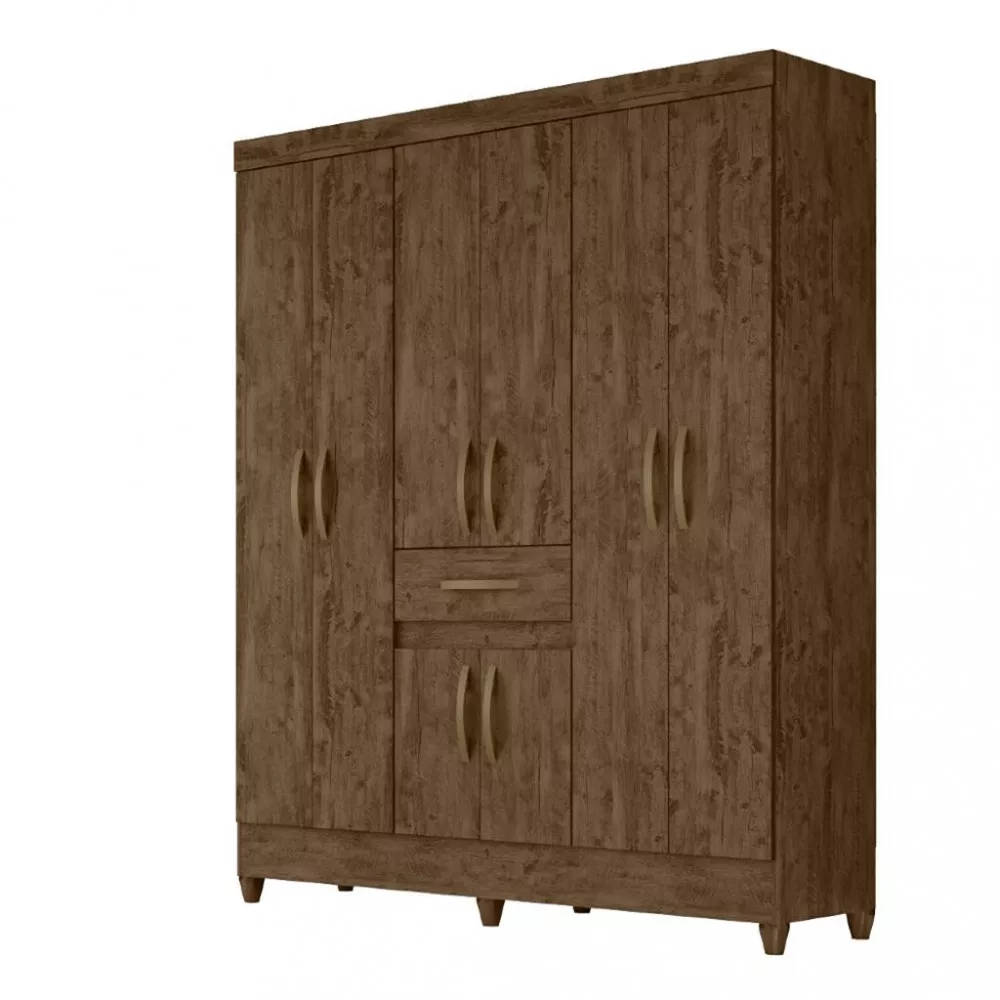 Guarda Roupa Casal com Pés 8 Portas 1 Gaveta Portugal Moval