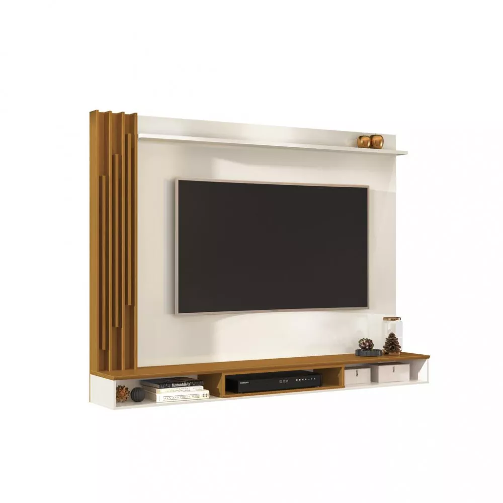 Image 1 of 5 of Painel para TV Até 55 Polegadas Ripado 180cm Aston EDN Móveis