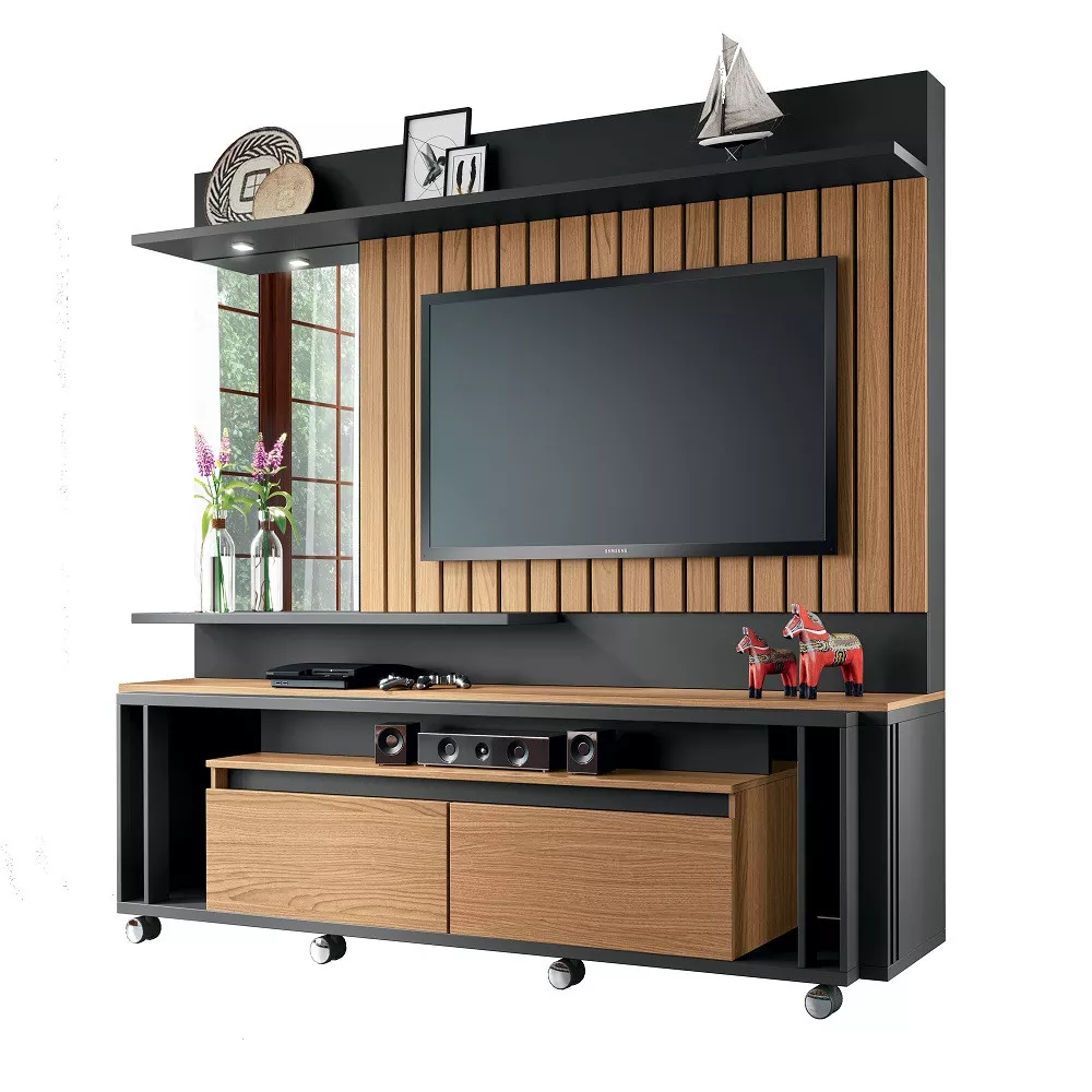 Estante Home para TV até 60 Polegadas 2 Gavetas Eclipse HB Móveis