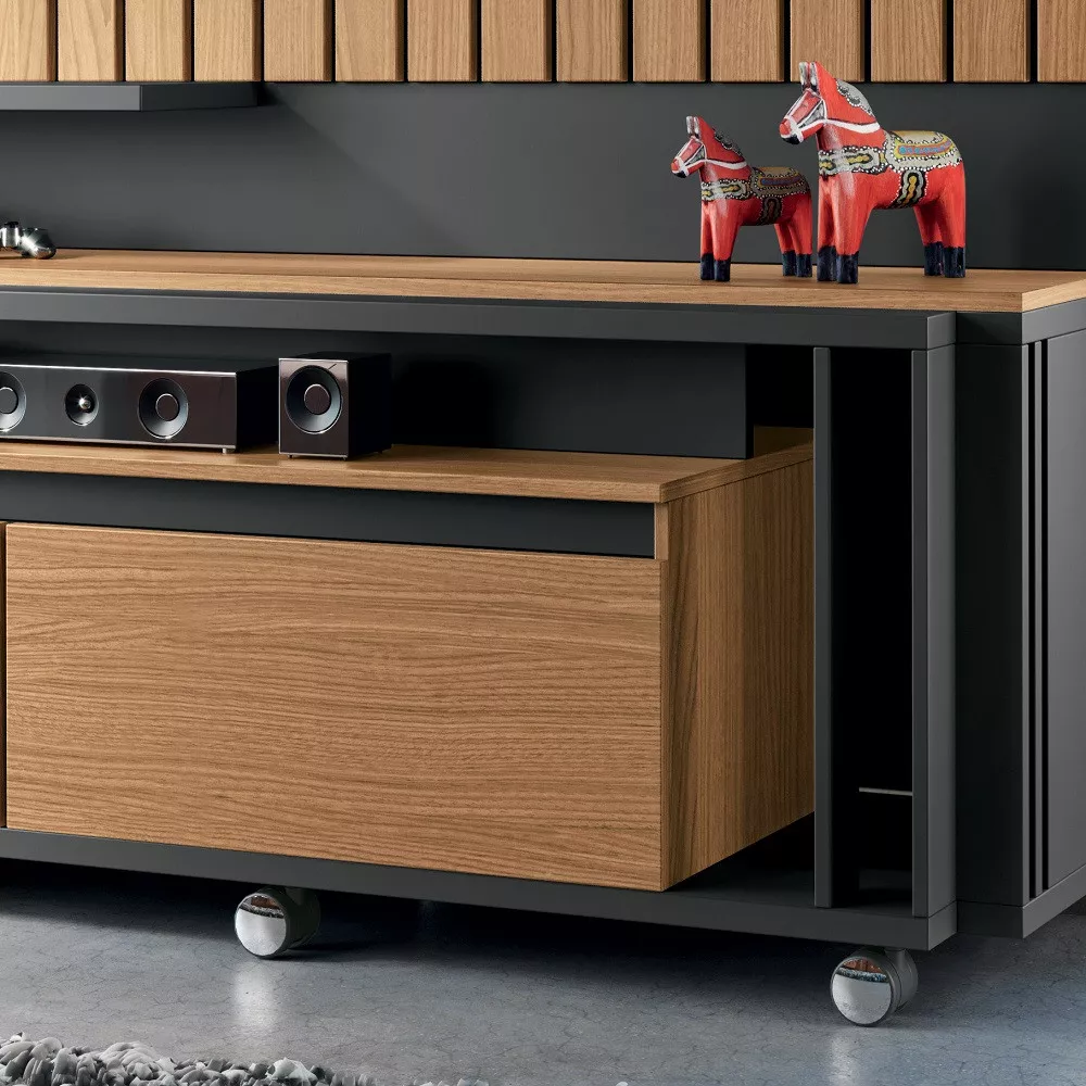 Estante Home para TV até 60 Polegadas 2 Gavetas Eclipse HB Móveis