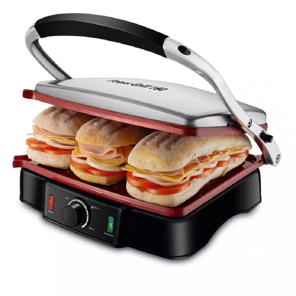 Press Grill Mondial Red Ceramic PG-02
