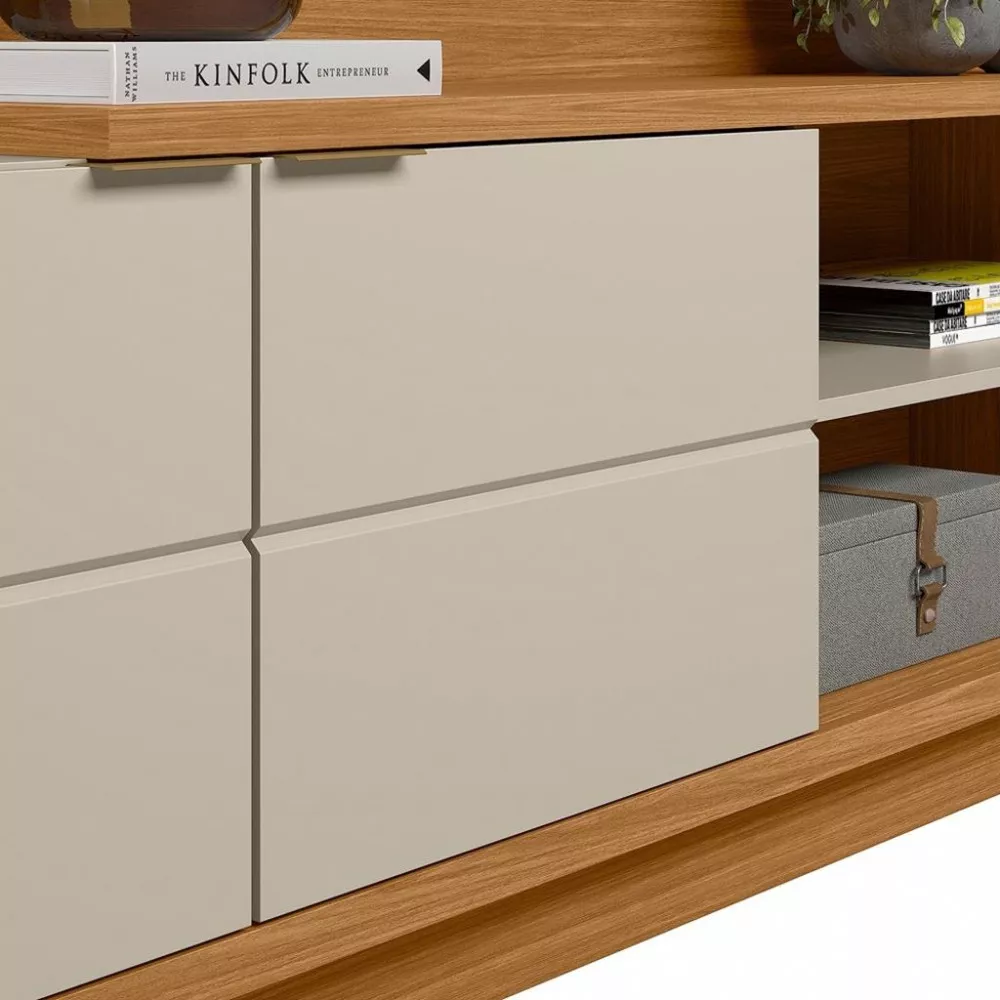 Estante Home para TV até 60 Polegadas 2 Portas Atlanta Linea Brasil