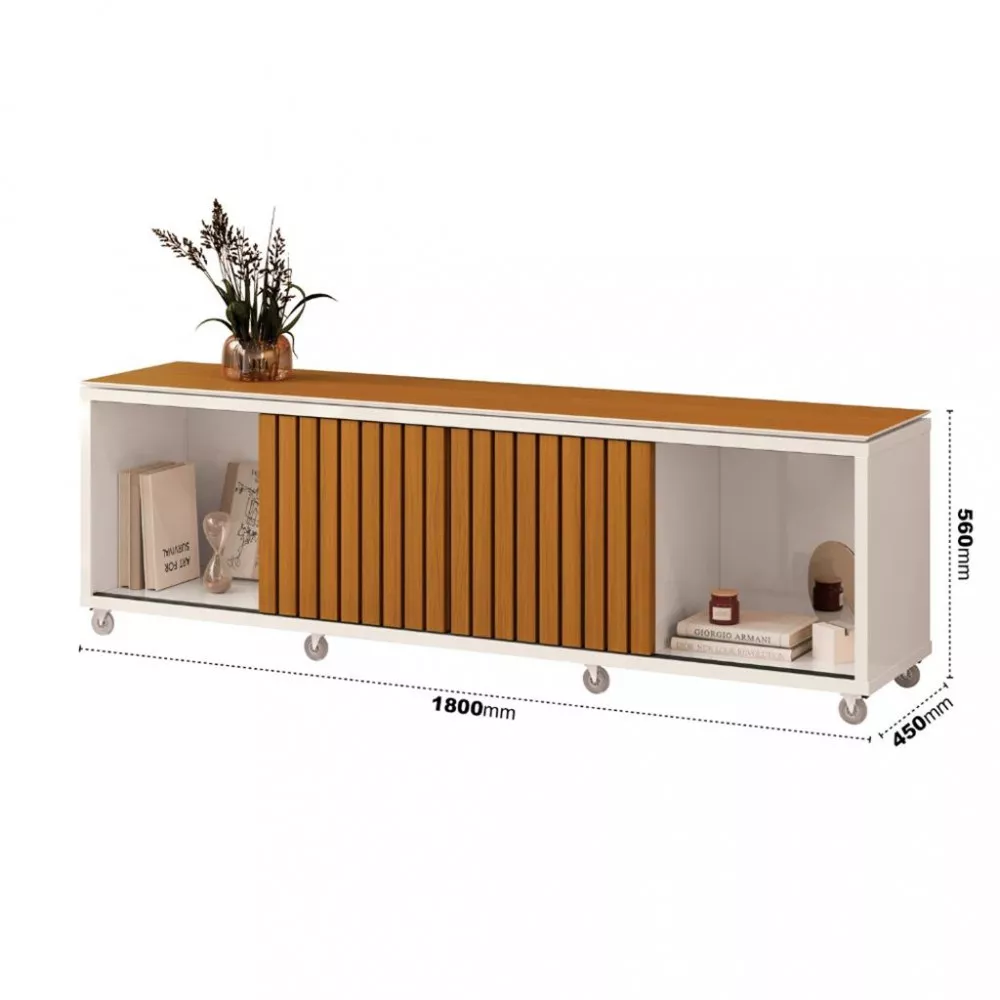 Rack para TV até 65 Polegadas 2 Portas 180cm Master EDN Móveis