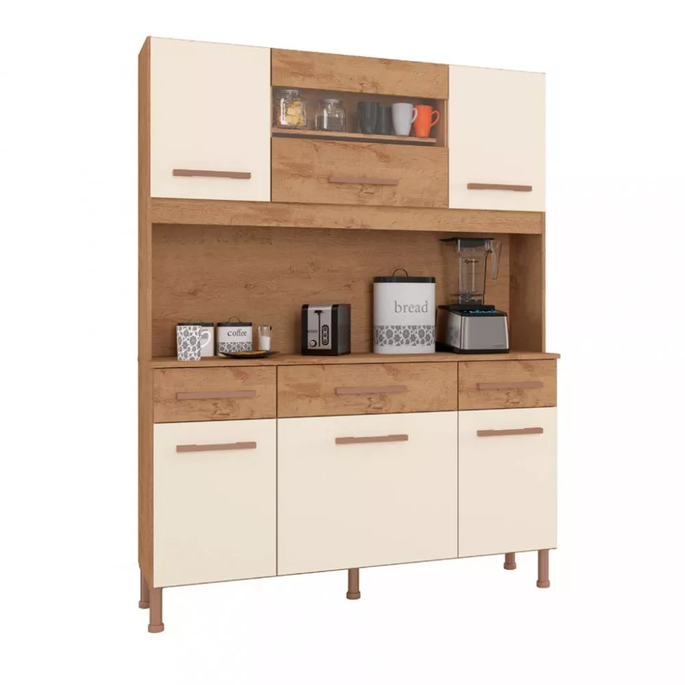 Cozinha Compacta 6 Portas 3 Gavetas Anápolis Atualle
