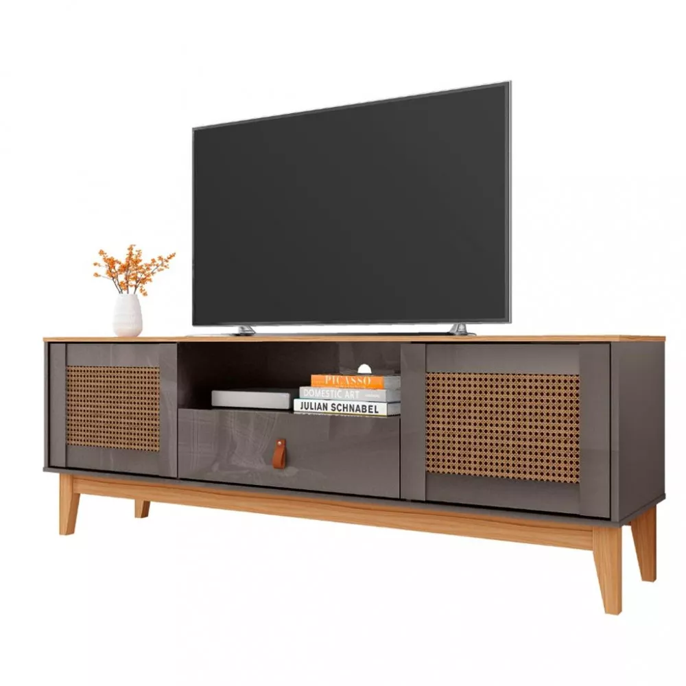 Rack para TV Até 60 Polegadas 2 Portas 1 Gaveta 160cm Esmeralda Casa D