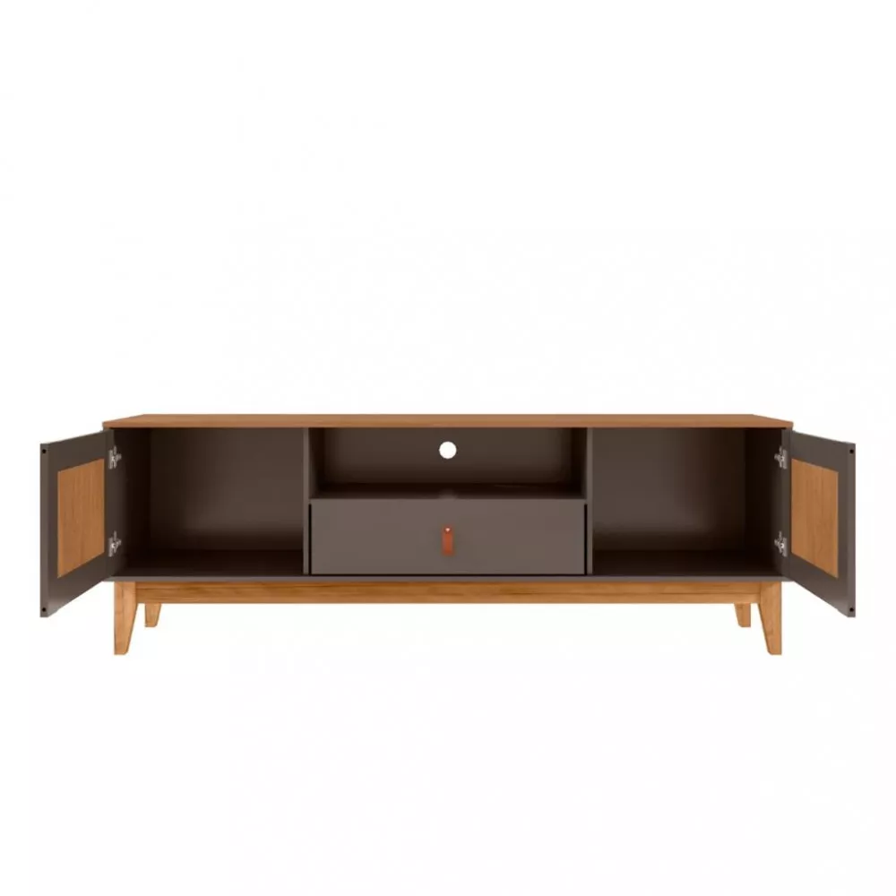 Rack para TV Até 60 Polegadas 2 Portas 1 Gaveta 160cm Esmeralda Casa D