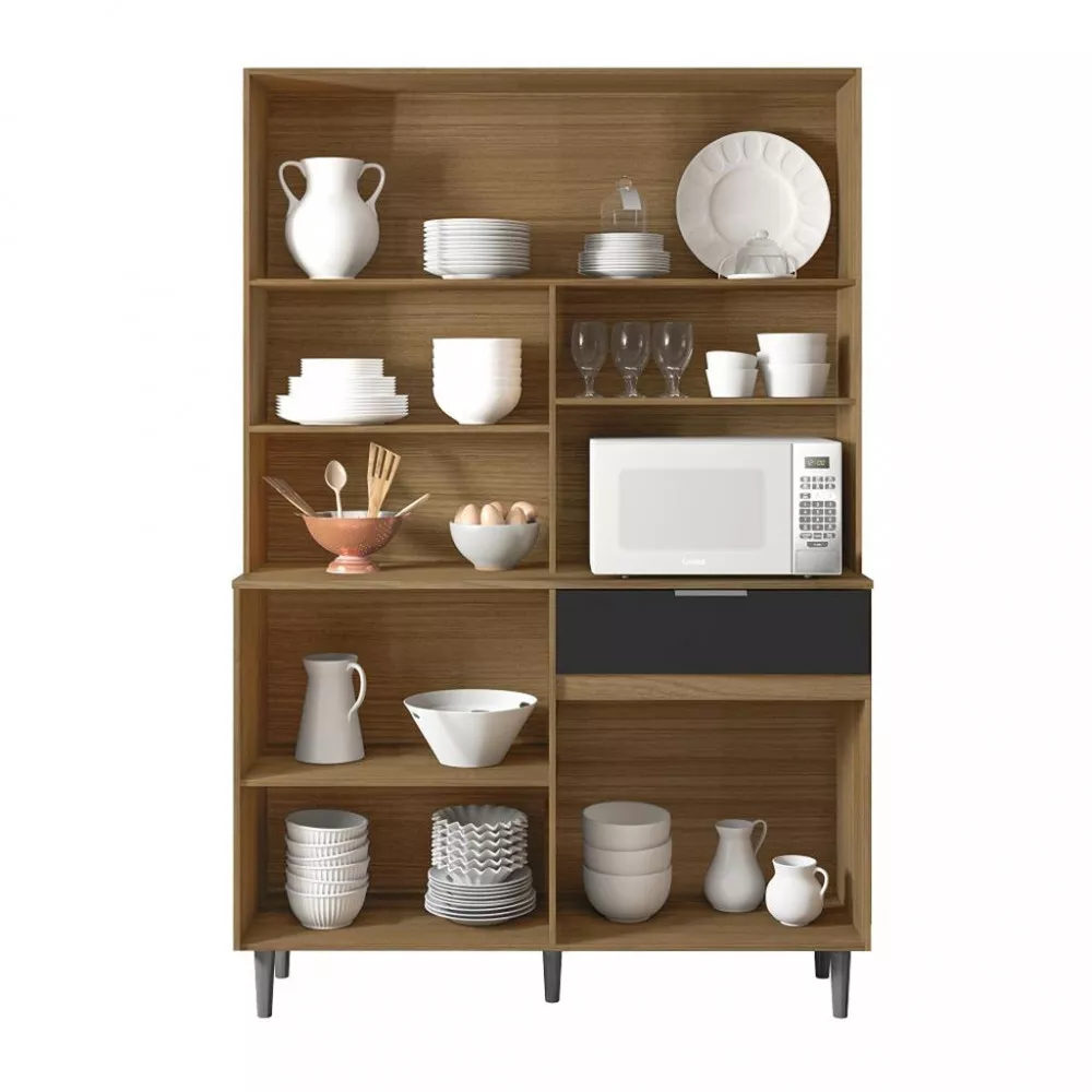 Cozinha Compacta 8 Portas 1 Gaveta Laila Poliman