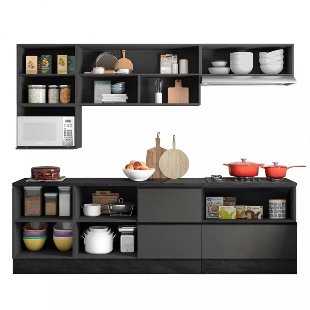 Cozinha Completa 7 Peças com Balcão Etna Poliman