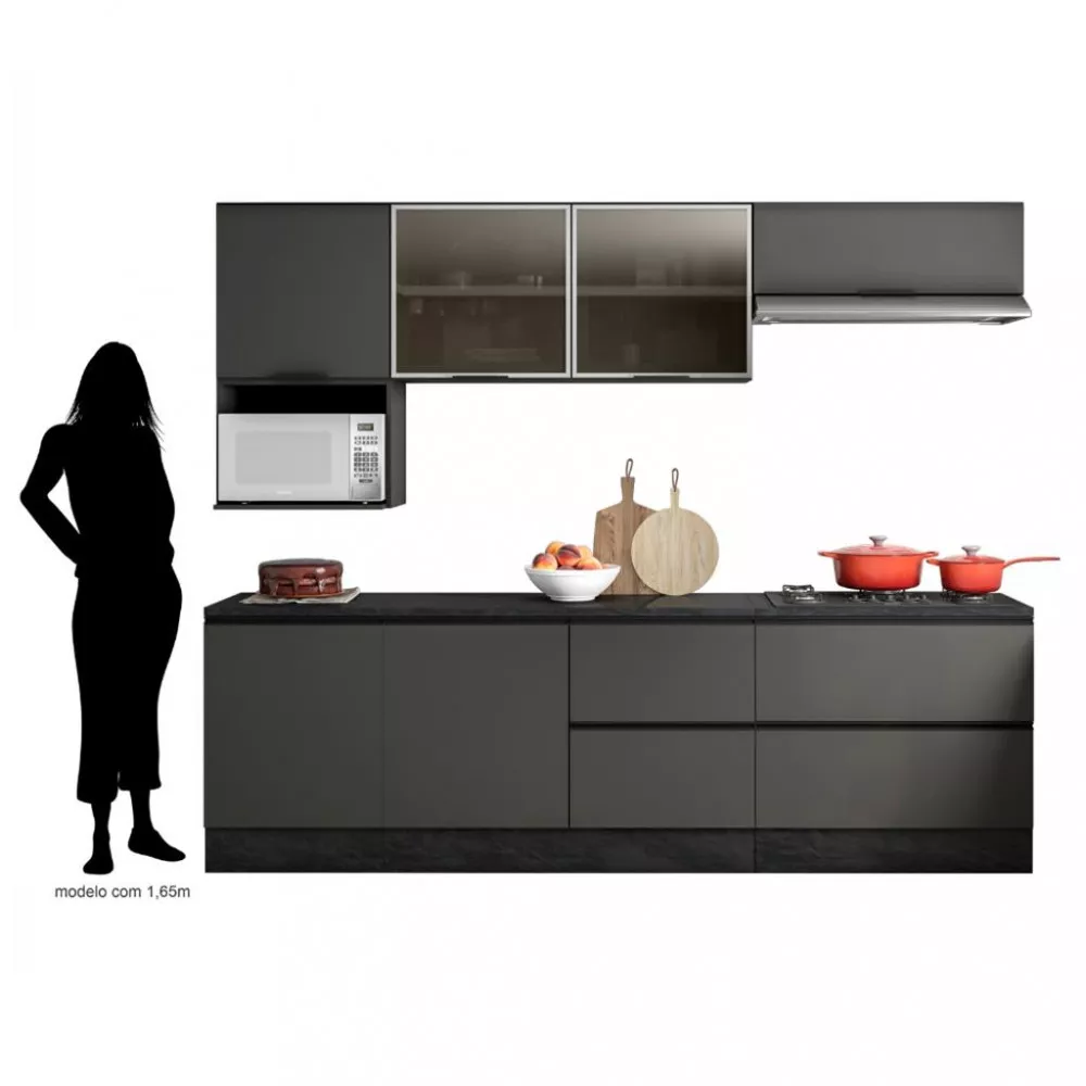 Cozinha Completa 7 Peças com Balcão Etna Poliman