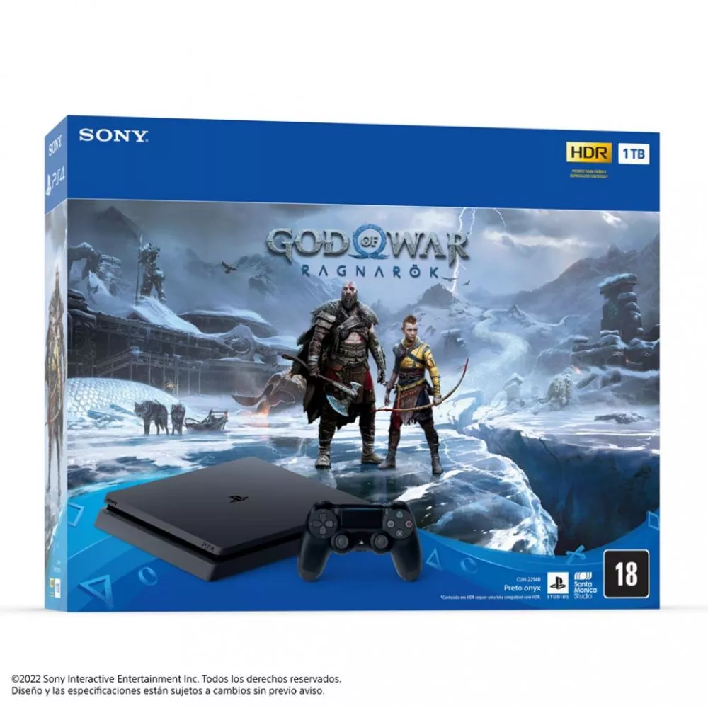 Console Sony Playstation 4 1TB God of War Ragnarok