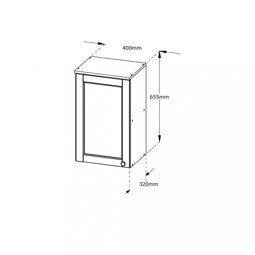 Armário Aéreo 1 Porta 40cm Royal THB