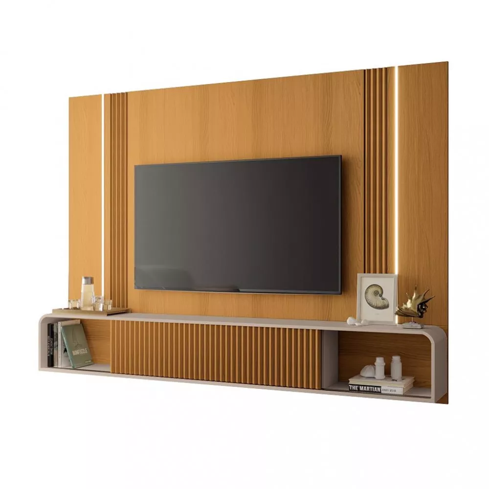 Painel para TV até 85 Polegadas 2 Portas Led Empire HB Móveis