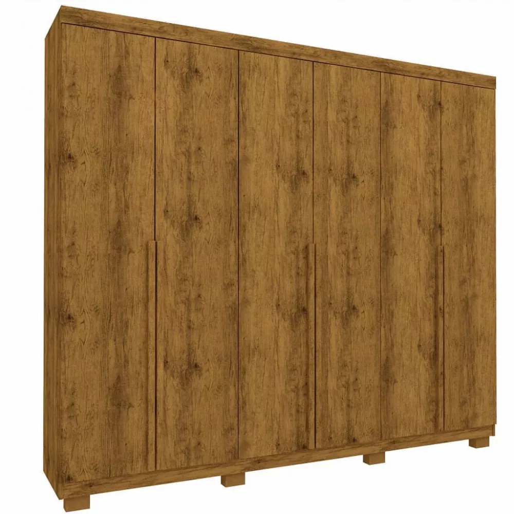 Guarda Roupa Casal com Pés 6 Portas Imperatriz Gelius