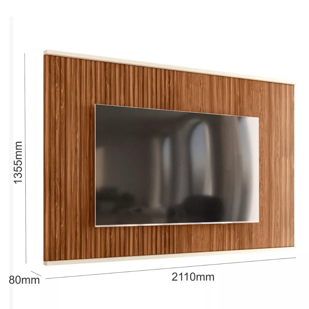 Image 2 of 3 of Painel para TV até 75 Polegadas Gênesis 2.1 Mobler