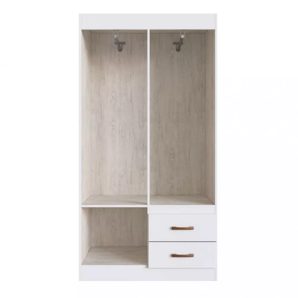 Guarda Roupa Solteiro 4 Portas 2 Gavetas Cordova Doripel