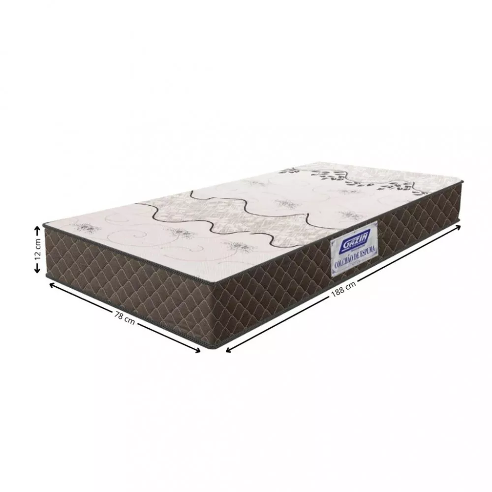 Colchão Solteiro 78cm Espuma D20 Supreme Gazin