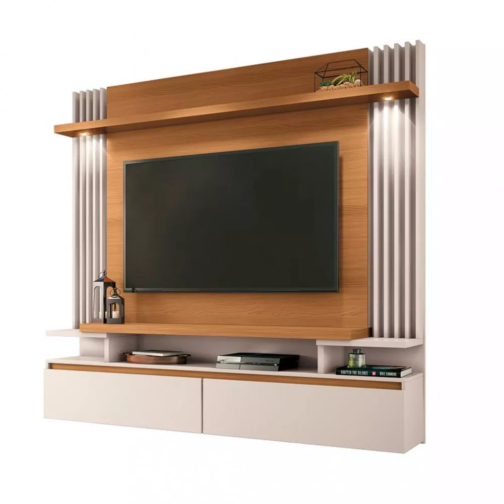 Painel para TV até 55 Polegadas 2 Portas Led Cosmo HB Móveis