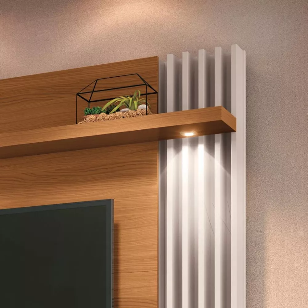 Painel para TV até 55 Polegadas 2 Portas Led Cosmo HB Móveis