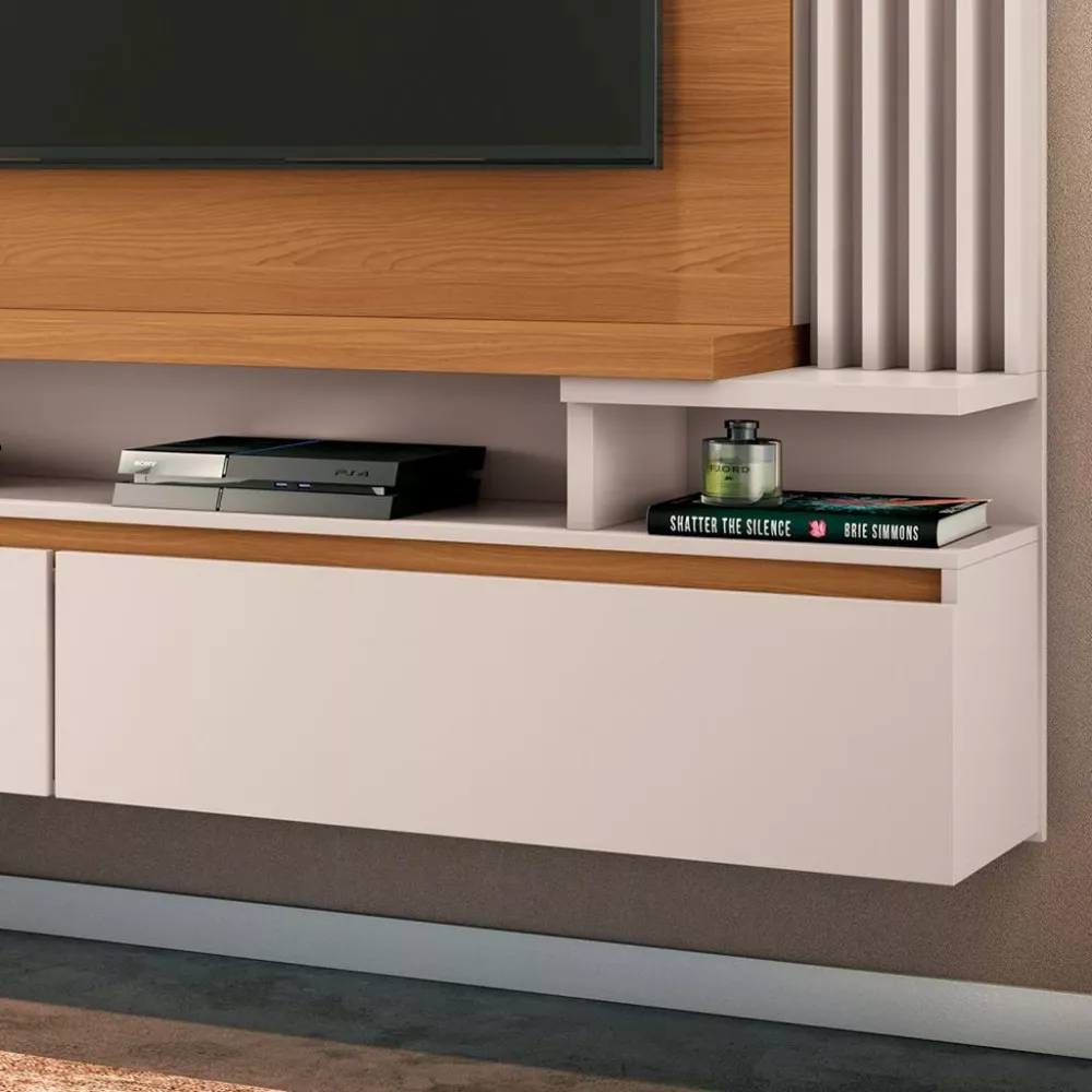 Painel para TV até 55 Polegadas 2 Portas Led Cosmo HB Móveis