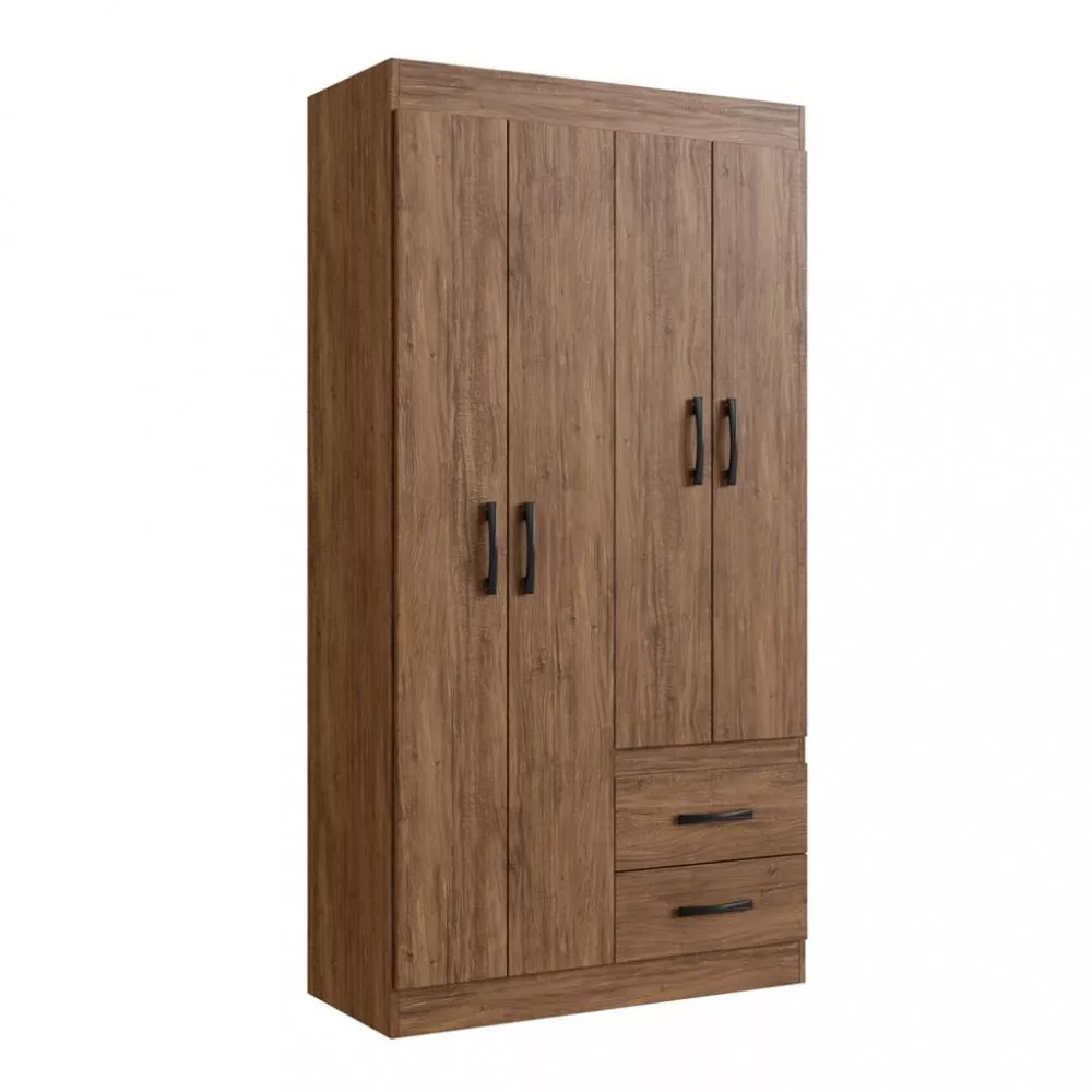 Guarda Roupa Solteiro 4 Portas 2 Gavetas Cordova Doripel