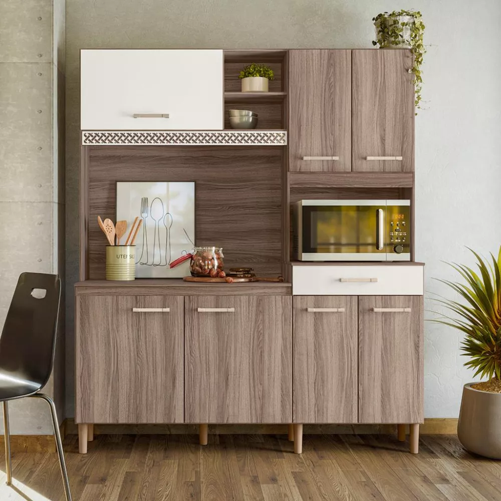 Cozinha Compacta 7 Portas 1 Gaveta Yara Nicioli