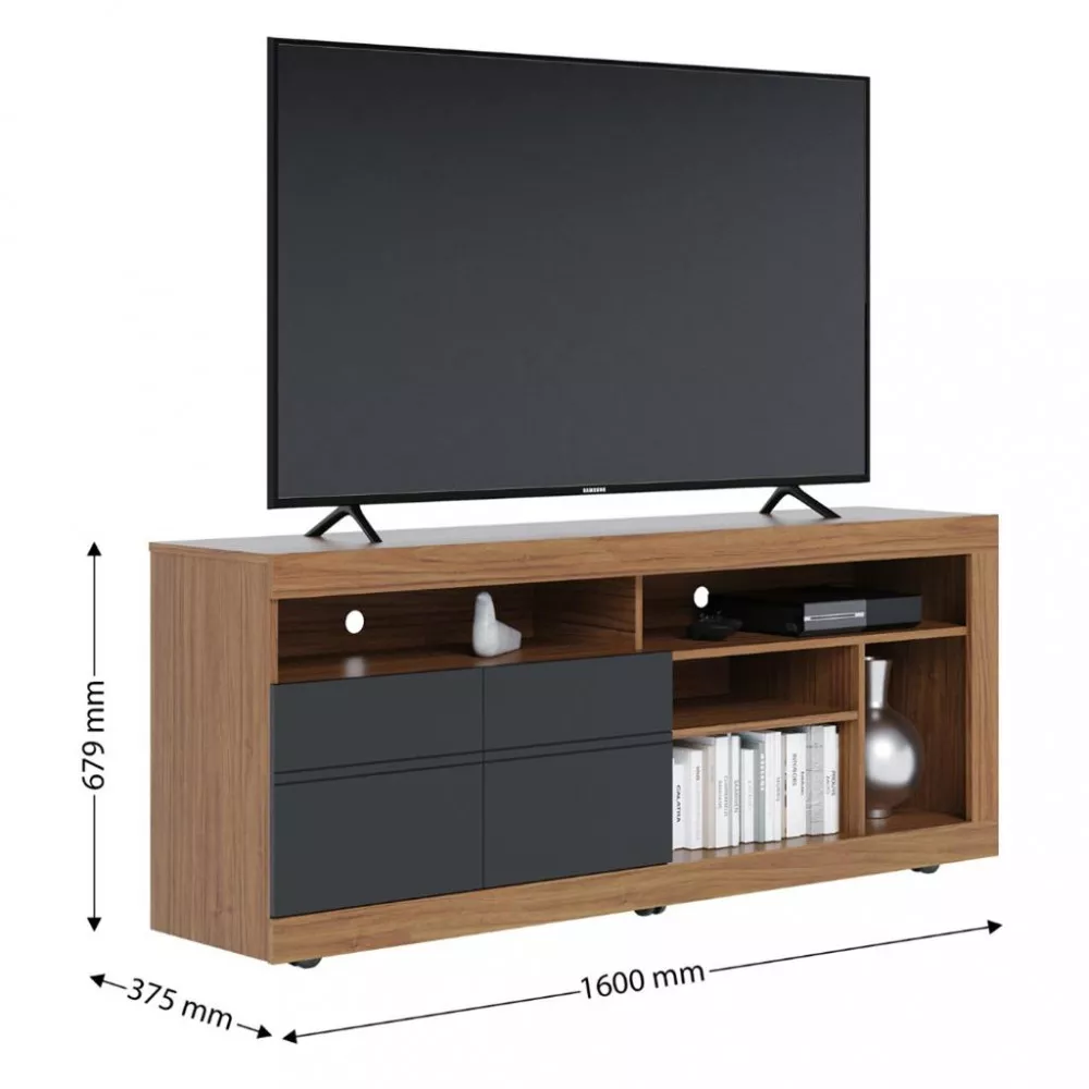 Rack para TV até 65 Polegadas 2 Portas Inajá Colibri