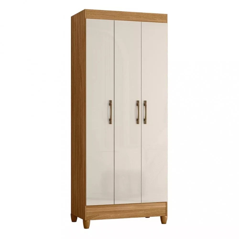 Image 1 of 4 of Guarda Roupa Solteiro 3 Portas 1 Gaveta Lyon Moval