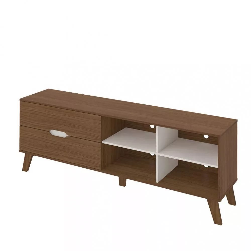 Rack para TV até 75 Polegadas 2 Gavetas com Pés Verona Artely