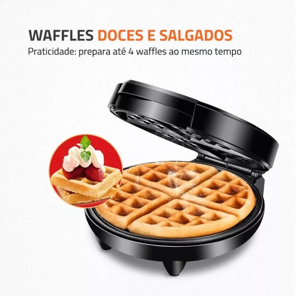 Máquina de Waffle Mondial Pratic GW-01 1200W