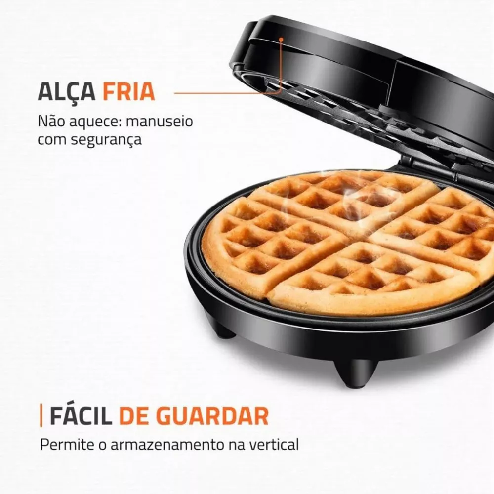 Máquina de Waffle Mondial Pratic GW-01 1200W