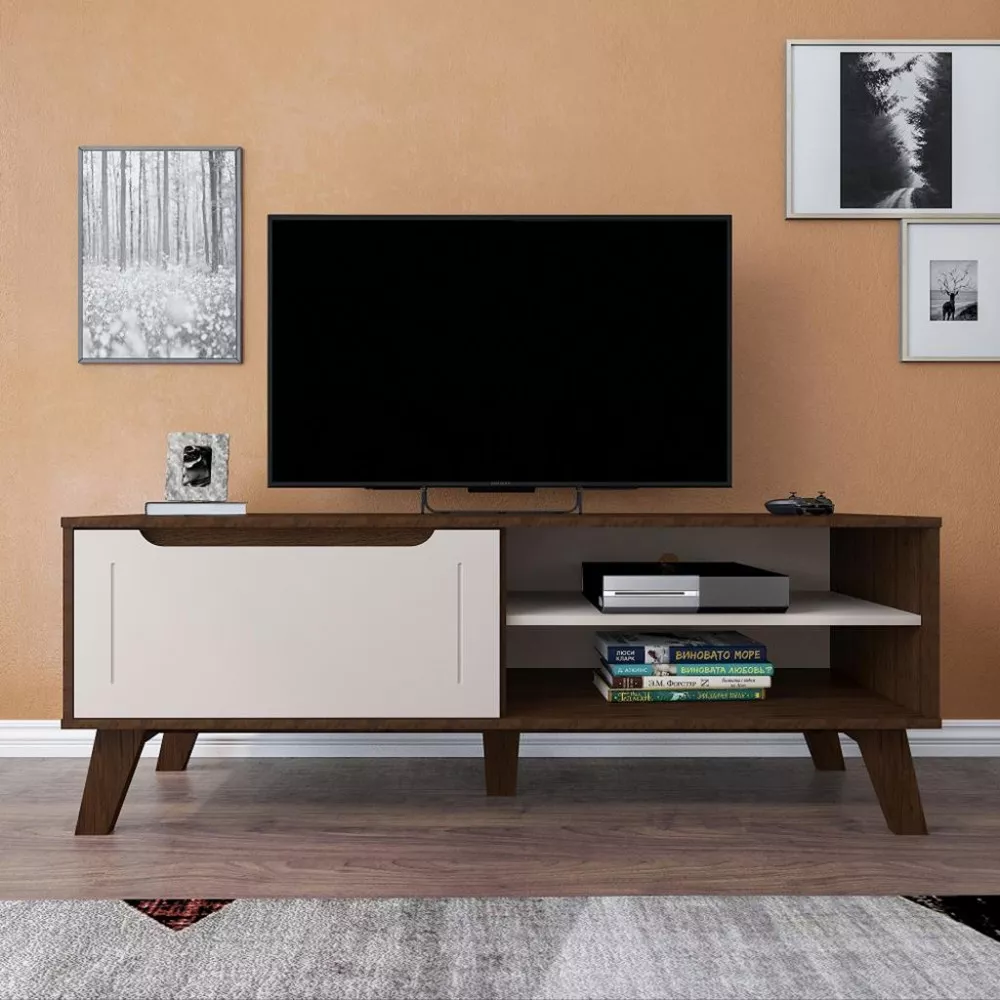 Rack para TV até 60 Polegadas 1 Porta com Pés Lotus Artely