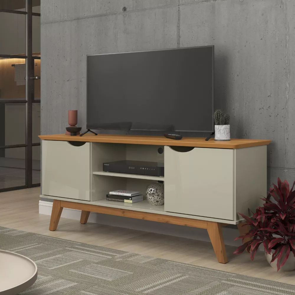 Rack para TV até 46 Polegadas 2 Portas com Pés Prism 1.4 Patrimar