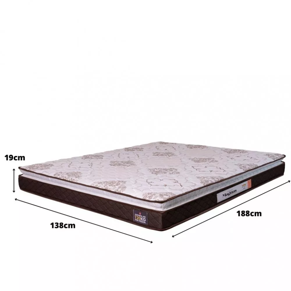 Colchão Casal 138cm Espuma D33 Magnum Hellen