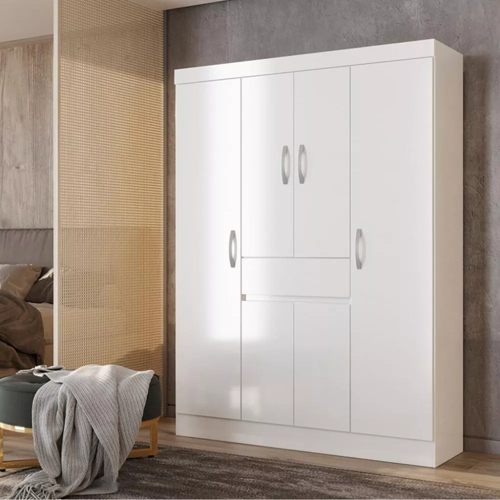 Image 0 of 5 of Guarda Roupa Solteiro 6 Portas 1 Gaveta Vidal Demobile