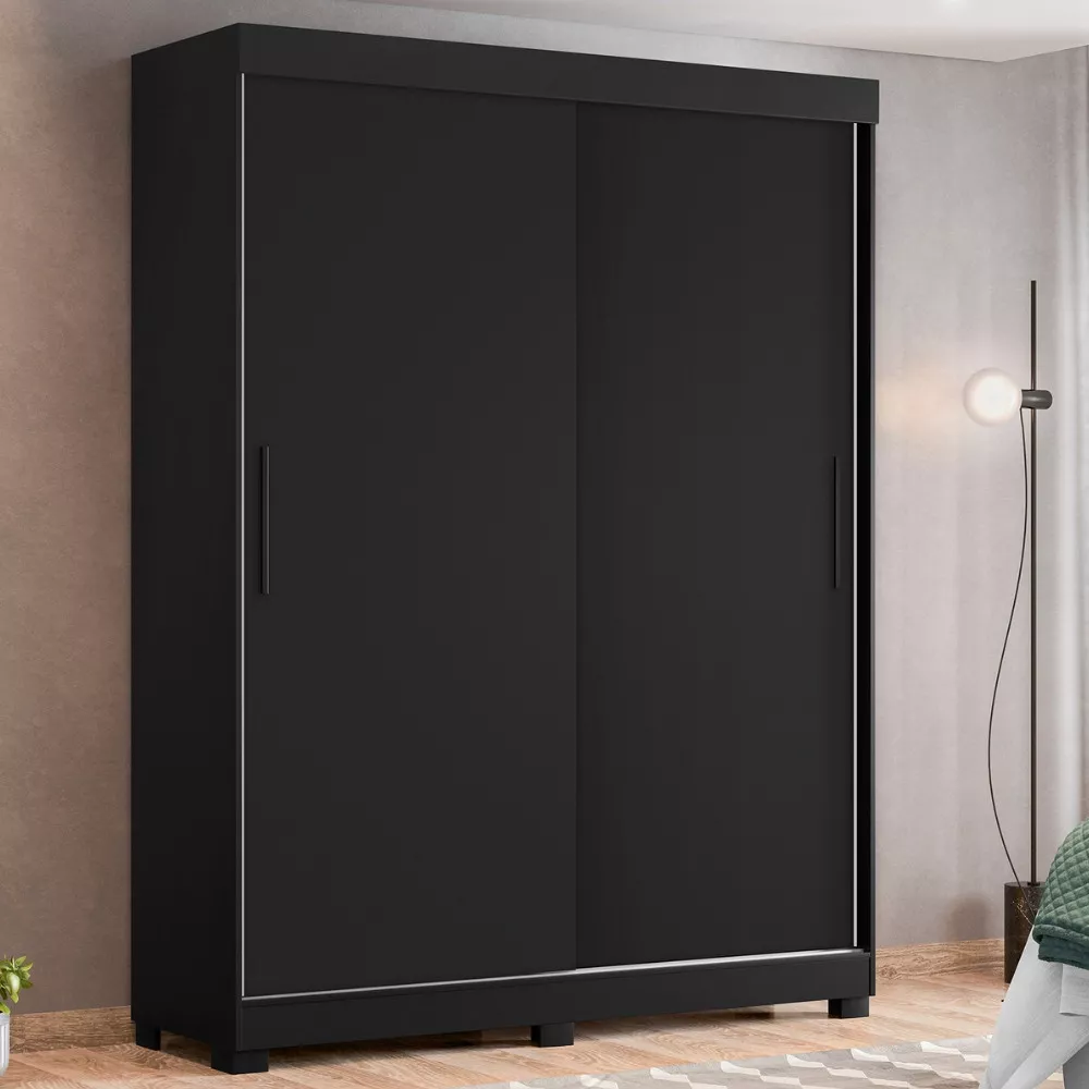 Guarda Roupa Solteiro 2 Portas de Correr Flex Color Spin Albatroz