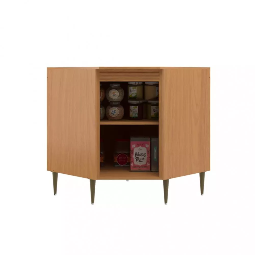 Balcão de Canto Oblíquo 1 Porta Francini Móveis Sul