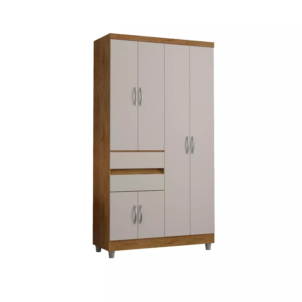 Guarda Roupa 6 Portas 2 Gavetas 2260 Araplac