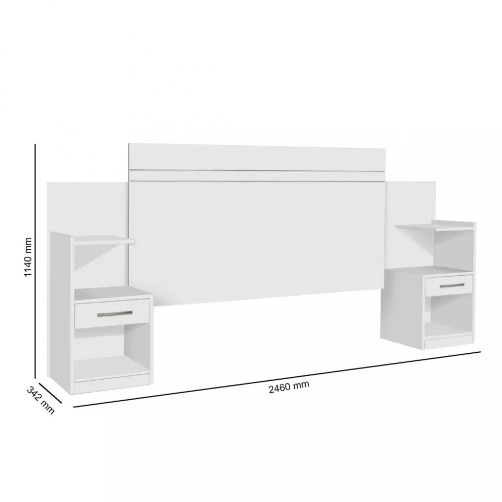 Cabeceira Extensível 140/160cm Moana JeA Móveis