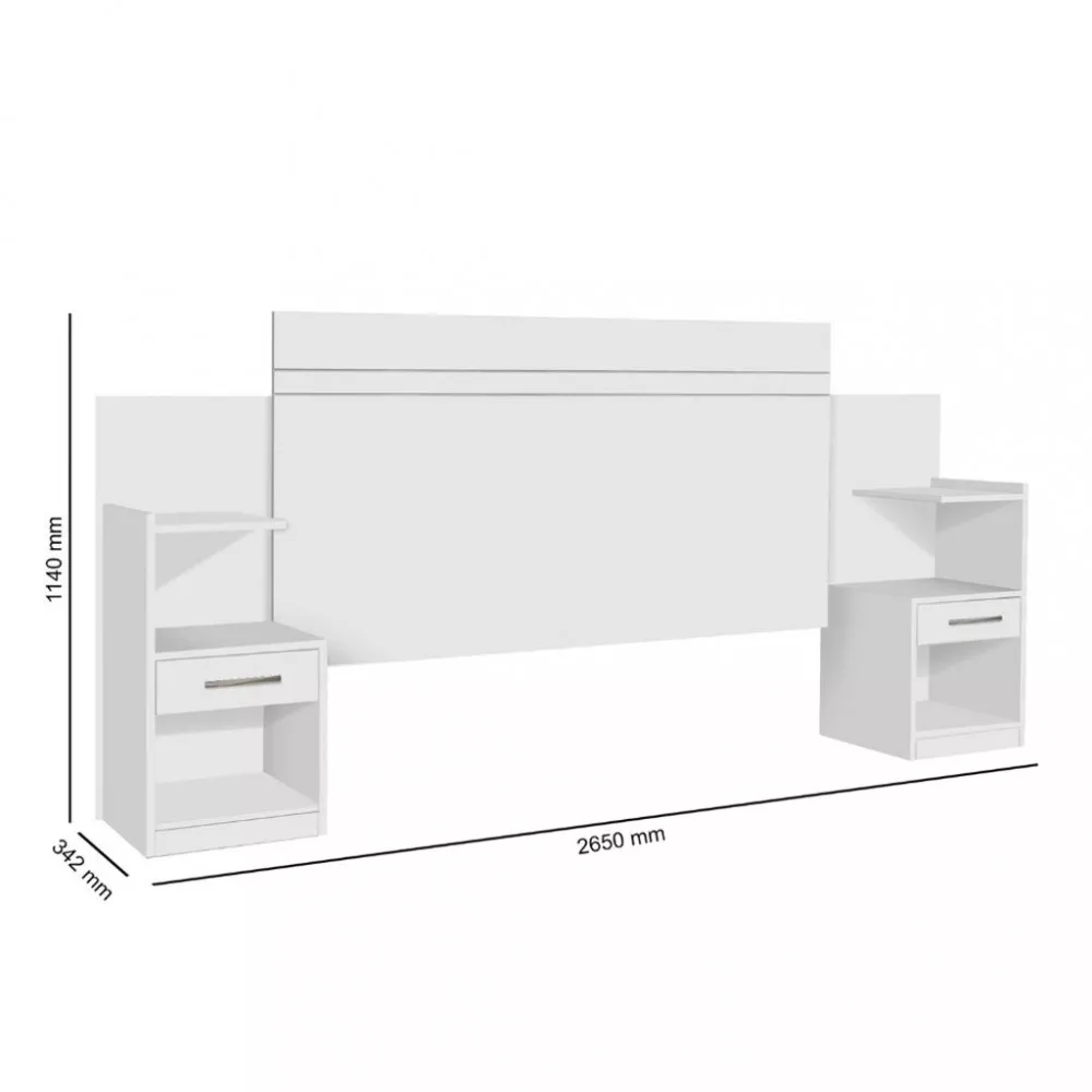 Cabeceira Extensível 140/160cm Moana JeA Móveis