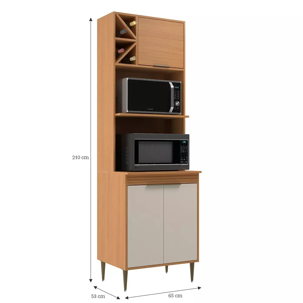 Paneleiro Torre Quente 3 Portas Francini Móveis Sul