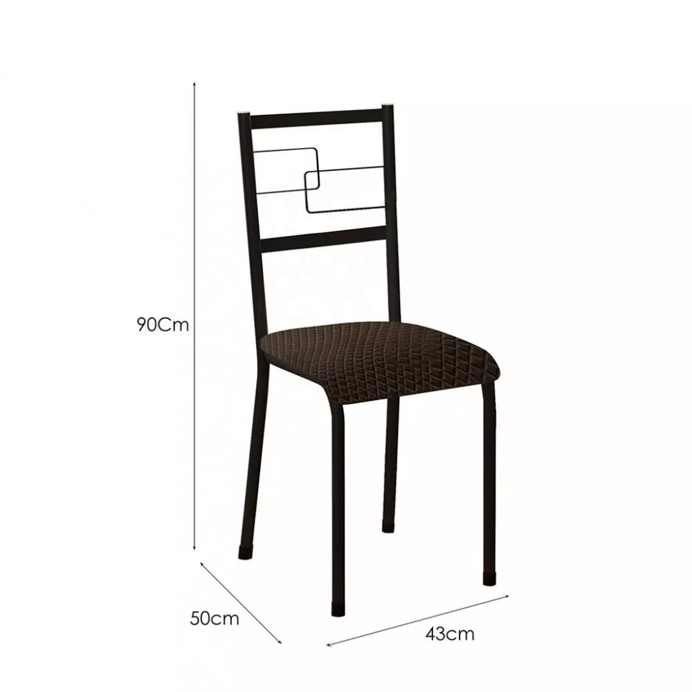 Conjunto Mesa Copenhague 6 Cadeiras Monterrey Fabone