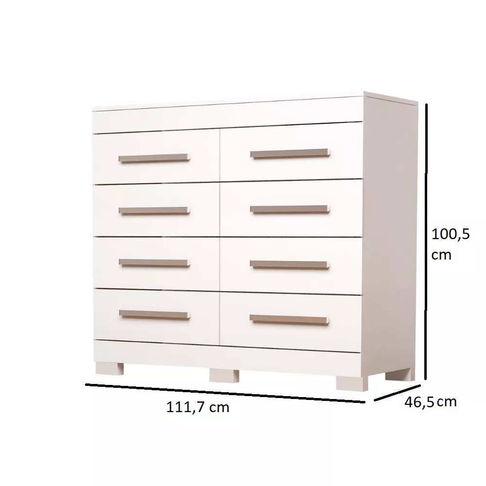 Cômoda 8 Gavetas Nalu ACP